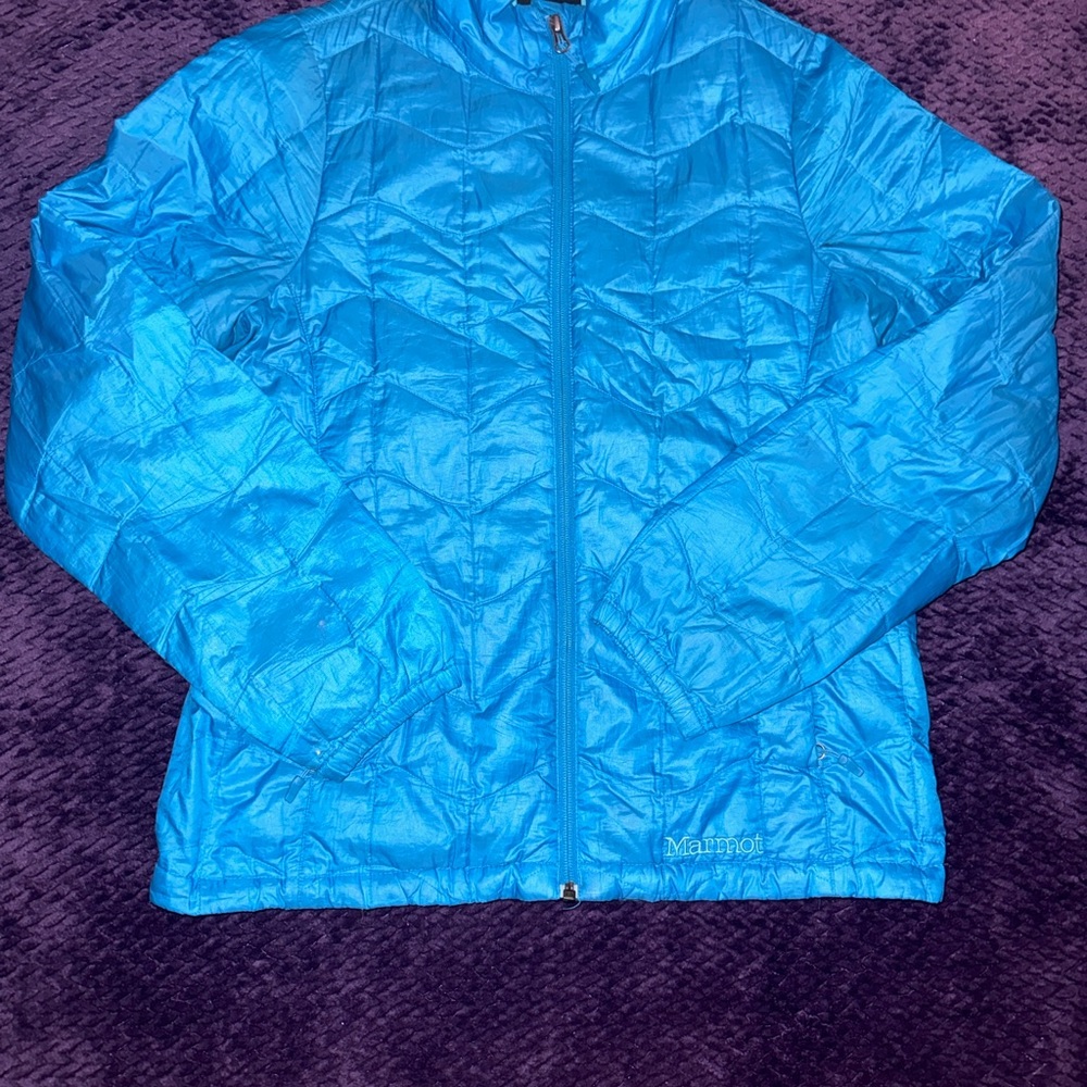 Marmot 800 Fill Sky Blue Puffer Jacket